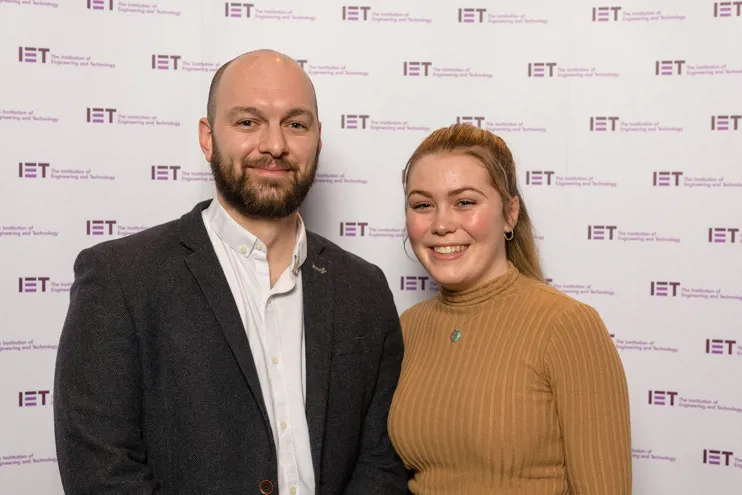 Mark Marney and Imogen Relf, recipients of an IET Engineering Horizons Bursary and Diamond Jubilee Scholarship,
supported by the Janet Firmin Memorial Fund.